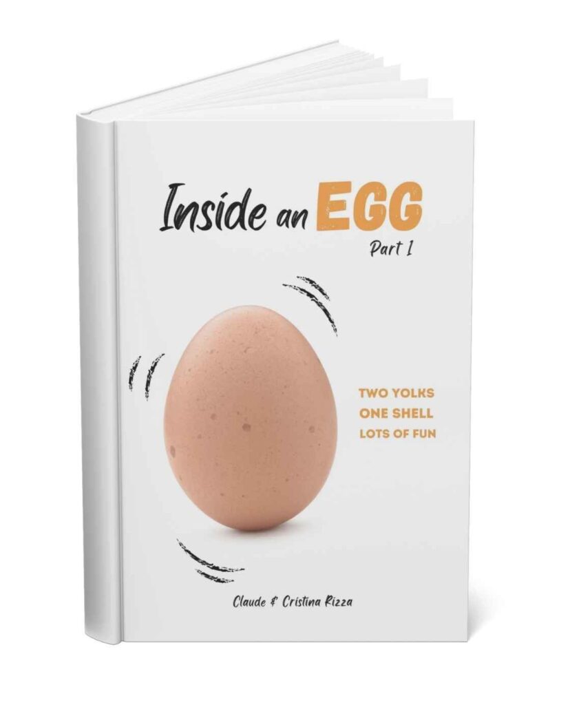 our new kids book "Inside an Egg", a funny story for all and one of our inspiring readings for teens